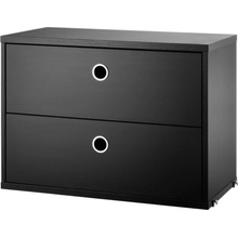 String Komoda String Chest With Drawers 58 x 30, black ash