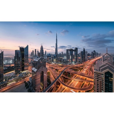 Komar Vliesová fototapeta Světla Dubaje 450 x 280 cm