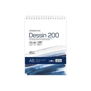 Drasca Пад за рисуване Dessin А5 200г 25л бял