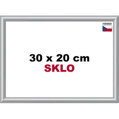 BFHM Plastový rám 30x20cm stříbrný