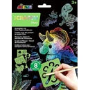 Škrabací obrázky podle šablony Dinosauři