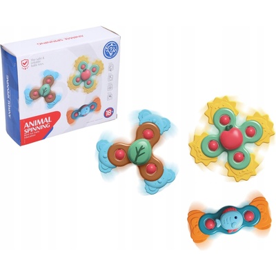 Hryzátko Baby Spin - Sada 3 Ks, Prísavka, Pre Deti 18m+