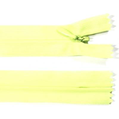 Spirálový zip no.3 skrytý nerozepínací 60cm - více barev color: 628 neonově žlutá