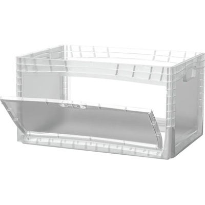 Eurobox-System Systémová krabice Eurobox s boční klopou 60 x 40 x 32 cm, průhledná