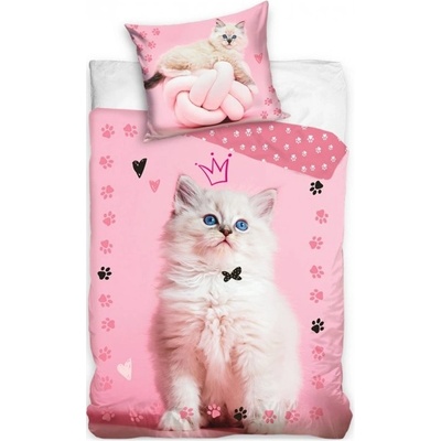 BedTex bavlna obliečky Mačička princezná 100% bavlna renforcé 70x90 140x200
