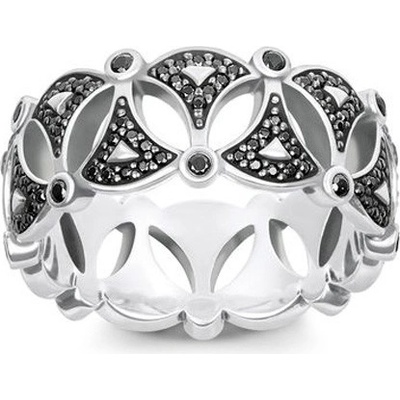Thomas Sabo Prsten Asijské ornamenty TR2176 643 11 56 Sterling silver blac