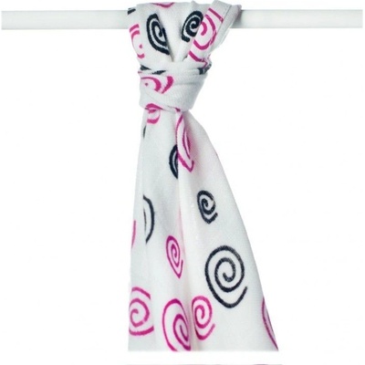 Kikko osuška Bambusová línia kolekce Spirals&Bubbles potisk 1 ks 90x100 cm Magenta Spirals 2020