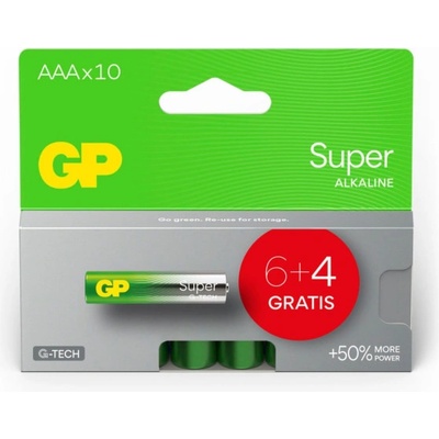 GP Super Alkaline AAA 10ks GPSUP24A997C10