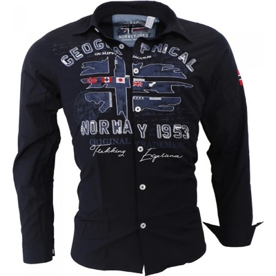 Geographical Norway košile Zadock LS Men 100 tmavě Modrá