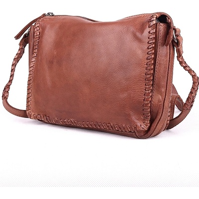 Gianni Conti malá /střední kožená crossbody kabelka no. 675 hnědá