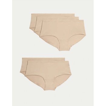 Marks & Spencer Комплект дамски бикини от пет части в бежово Marks & Spencer Marks & Spencer | Bezhov | ЖЕНИ | XS