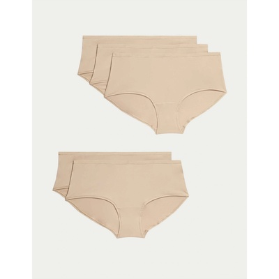 Marks & Spencer Комплект дамски бикини от пет части в бежово Marks & Spencer Marks & Spencer | Bezhov | ЖЕНИ | XS