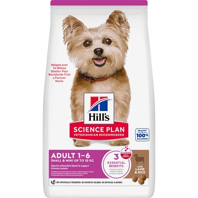 Hill's Science Plan Adult 1-6 Small & Mini Lamb & Rice 2 x 1,5 kg