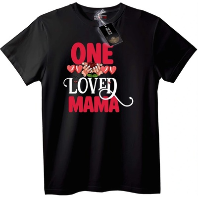 NOONEBRAND Тениска Една Обичана Мама - XS, White