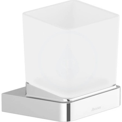 Ravak 10° držák s pohárkem TD 210.00 sklo/chrom – Zboží Dáma