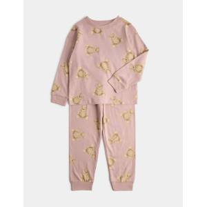 Marks & Spencer Пижама от чист памук с мотив Spencer Bear (1-16 години) Marks & Spencer кремаво Marks & Spencer | Bezhov | Момчешки | 5-6 години