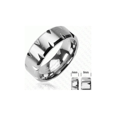 Steel Edge Titanový prsteň Spikes 3641