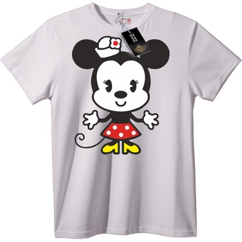 NOONEBRAND Черна тениска с Мини Маус - L, White