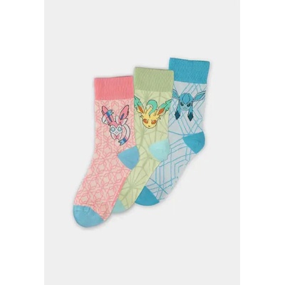 Pokémon Eevee EvolutionS Socks 3 Pack Multicolor