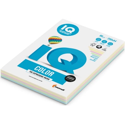 Цветна копирна хартия IQ Color A4 80g. пастелна MIX-PACK