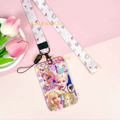 Šňůrka na krk 23549 s cedulkou na ID karty Barbie