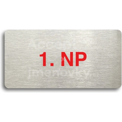ACCEPT Piktogram 1. NP - stříbrná tabulka - barevný tisk bez rámečku