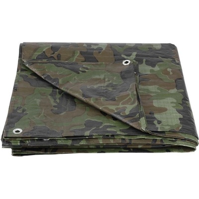 Strend Pro plachta Tarpaulin Khaki 10x12m, 80 g/m, zakrývacia, oliva/kamufláž