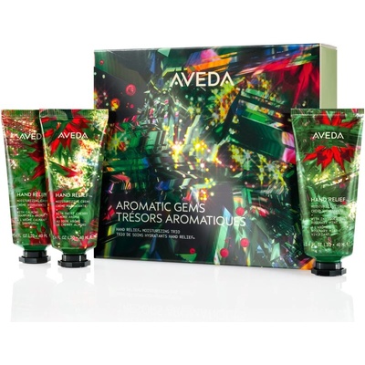 Aveda Holiday Aromatic Gems Hand Relief Moisturizing Trio коледен подаръчен комплект за ръце