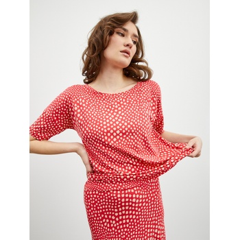 ZOOT. lab Бежово-червена дамска тениска с щампа ZOOT. lab Normandie ZOOT. lab | Cherven | ЖЕНИ | XS