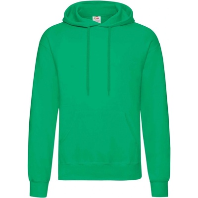 Fruit of the Loom Classic Hooded Sweat zelená