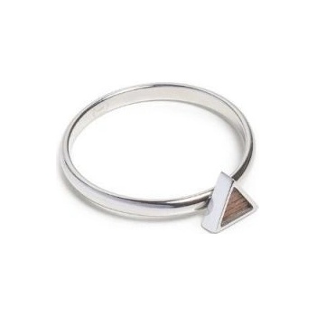 BeWooden Argenti Triangle Ring černá RSS7