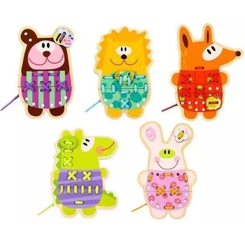 Tooky Toy Tooky Toy: Комплект с 5 в 1 низанки животни (TL417)