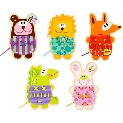 Tooky Toy Tooky Toy: Комплект с 5 в 1 низанки животни (TL417)