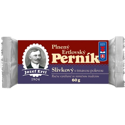 Erbia plnený perník slivkový s tmavou polevou 60 g