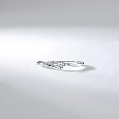 Lillian Vassago Zásnubní briliantový Prsten v bílém zlatě LLV59 DR168W