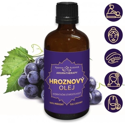 Altevita přírodní Hroznový olej 100% lisovaný 100 ml
