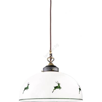 Kolarz 731.32. 102 - Пендел NONNA 1xE27/75W/230V Ø 36 см елен зелен (KL0345)