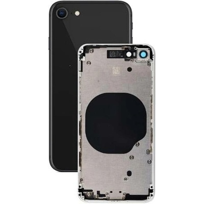 Kryt Apple iPhone SE 2020, SE 2022 zadní + střední černý
