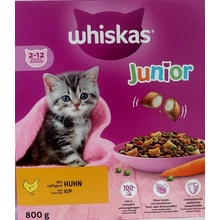 WHISKAS Junior mit Huhn s kuřecím masem od 2 do 12 měsíce věku 0,8 kg