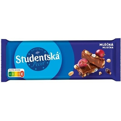 ORION Studentská pečeť Mléčná čokoláda s arašídy rozinkami a želé 90 g