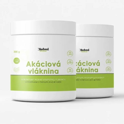 Medveď Natural Akáciová vláknina 2×300 g