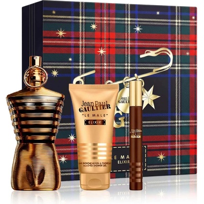 Jean P. Gaultier Le Male Elixir EDP 125 ml + sprchový gel 75 ml + EDP 10 ml