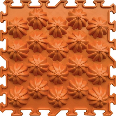 OrtoNature Masážna ortopedická podložka Slnečníky mäkká Oranžová