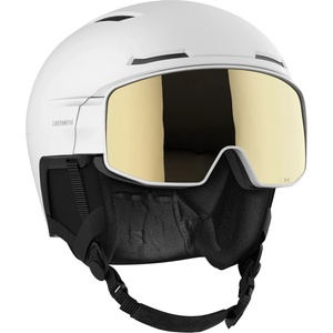 Salomon Ски каска Salomon Driver Pro Sigma Cat. 3 Ski helmet - White / Black Gold - размер S 53-56 cm (418-0973-0211)