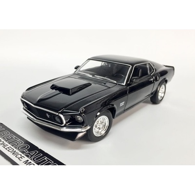 Welly 1969 Ford Mustang Boss 429 Černá 1:24