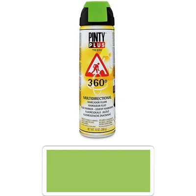 Pintyplus Tech fluorescenčný značkovací sprej s 360° tryskou 500 ml zelený T136