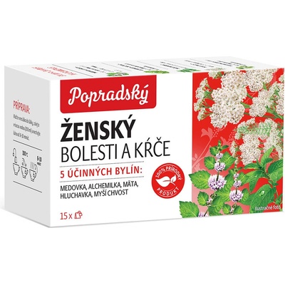 Popradský Funkčný čaj Ženský Bolesti a kŕče 23 g
