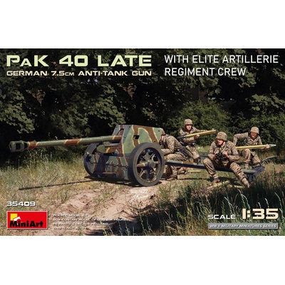 MiniArt German 7.5cm PaK 40 with Crew late production 1:35