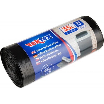 Vektex Pytle 35l 6µm 50ks černé