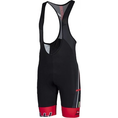 Rogelli Gara Mostro s gelovou výstelkou černo-červené